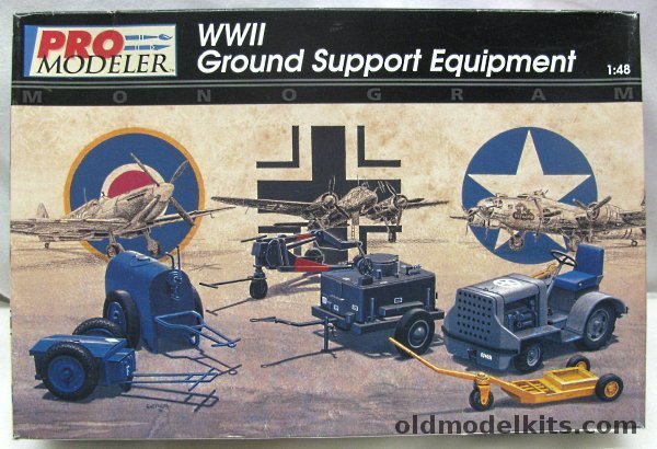 Monogram 1/48 Pro Modeler WWII Ground Support Equipment, 85-5930 plastic model kit